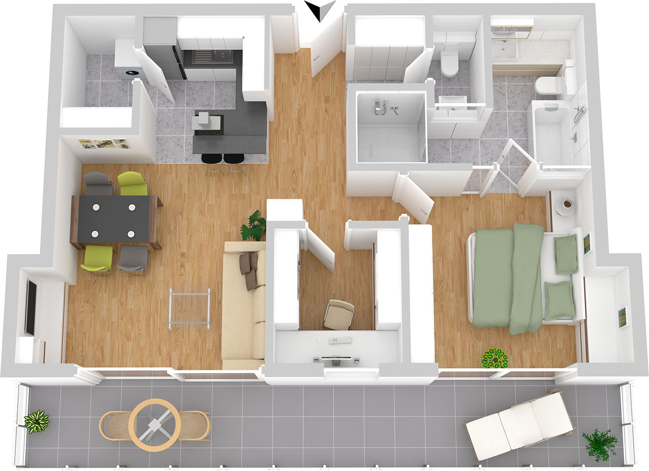 Wohnpark Wiesengrund Hersbruck - Heldmannsberger Weg 1 - Wohnung 09 OG